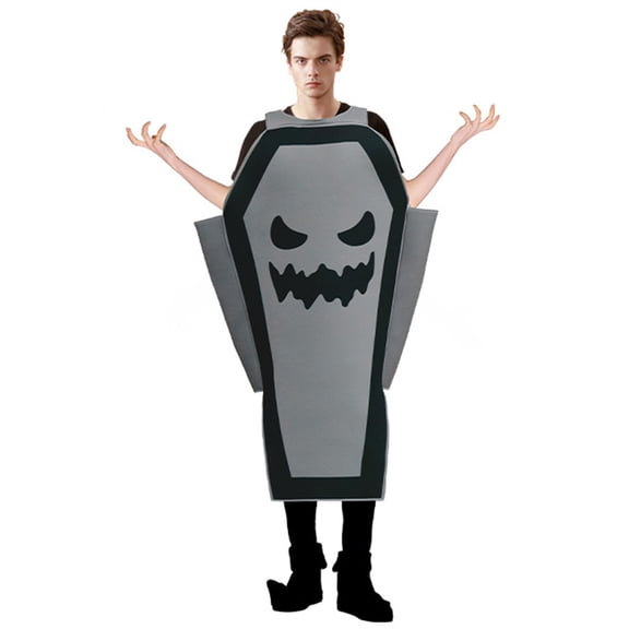 FASHOFT Adult Halloween Costumes Devil Grenade Graphic Print Cosplay Outfit Stage Performance Prop Theme Party Scary Fancy Dress Up Role Play Halloween Costume One Size