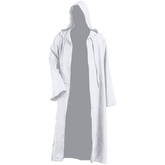 FASHOFT Adult Hooded Robe Halloween Long Sleeve Cape Cloak Cosplay Outfit Masquerade Party Stage Performance Fancy Dress Up Halloween S
