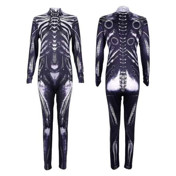 FASHOFT Adult Mecha Robot Halloween Full Body Jumpsuit Cosplay Outfit Sci Fi Theme Party Stage Performance Futuristic Fancy Dress Up Halloween 190