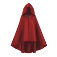 thumbnail image 1 of FASHOFT Adult Hooded Cape Halloween Vintage Retro Cloak Cosplay Outfit Renaissance Theme Party Stage Performance Fancy Dress Up Halloween XXXL, 1 of 2