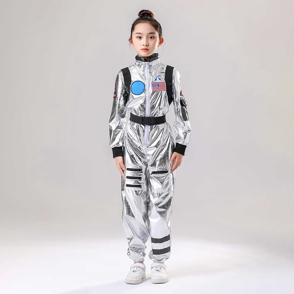 FASHOFT Baby Boy Halloween Outfit Astronaut Pilot Space Suit Cosplay For Kids Carnival Party Stage Performance Dress Up Wear Halloween Black 5-6 Years