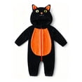thumbnail image 1 of FASHOFT Baby Halloween Winter Flannel Cute Cat Animal Onesie Cosplay Jumpsuit Loungewear For Kids Christmas Gifts 18-24 Months, 1 of 2