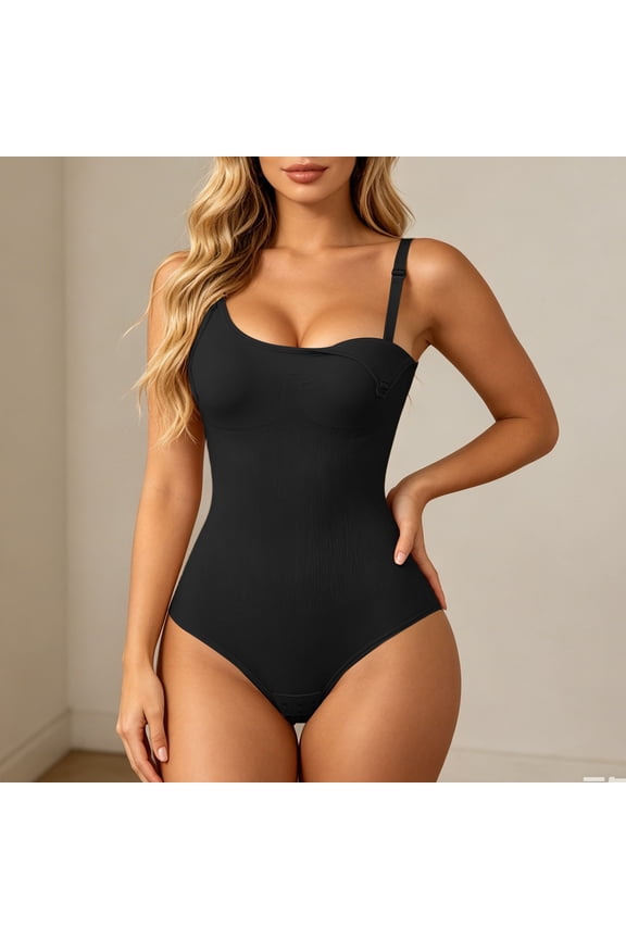Black Corset Shapewear For Women Seamless Postpartum Tummy Control Nursing Bodysuit Full Body Compression Soft Stretchy Maternity Body Shaper Corset Bodysuit L