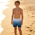 thumbnail image 1 of FASHOFT Boys Swim Trunks Stretchy UPF Quick Dry Comfortable Swimming Summer Shorts Sky Blue 11-12 Years, 1 of 4