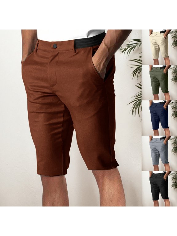 Casual Shorts for Men Daily Casual Breathable Foreign Trade Japanese Youth Business Versatile Lounge Shorts Army Green S