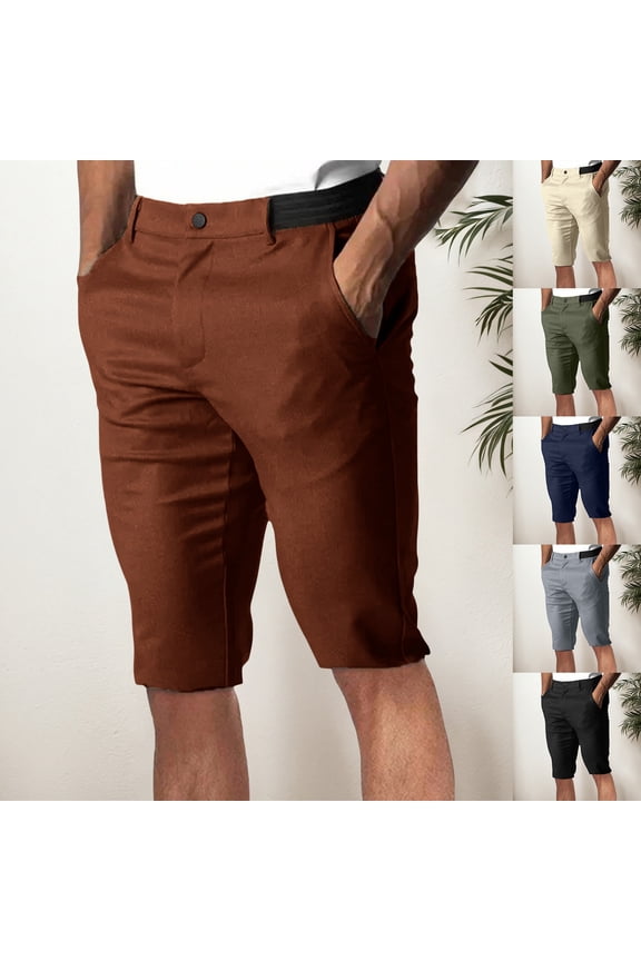 Casual Shorts for Men Daily Casual Breathable Foreign Trade Japanese Youth Business Versatile Lounge Shorts Army Green S