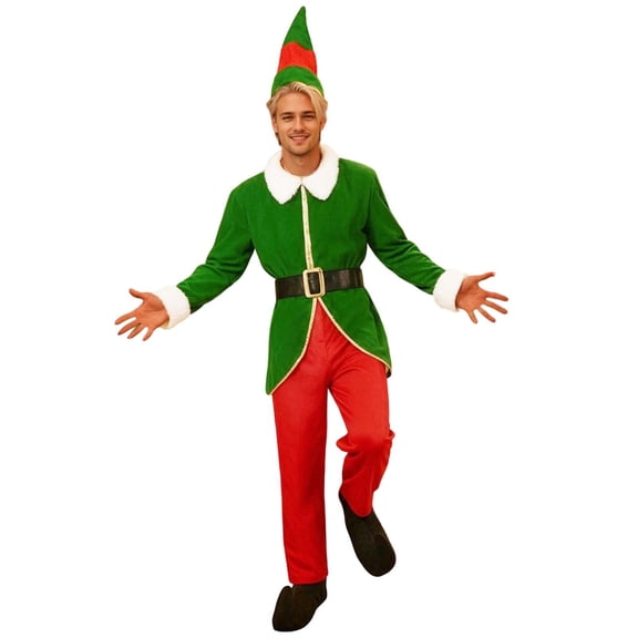 FASHOFT Christmas Costumes For Women Elf Santa Claus Costume Set Elf Santa Claus Holiday Party Cosplay Performance Outfit For Stage Performance Costume L