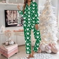 thumbnail image 1 of FASHOFT Christmas Pajamas for Women Set Cute Xmas Print Long Sleeve Button up Shirts and Pants 2 Piece Christmas Pjs Soft Holiday Sleepwear Loungewear S, 1 of 5