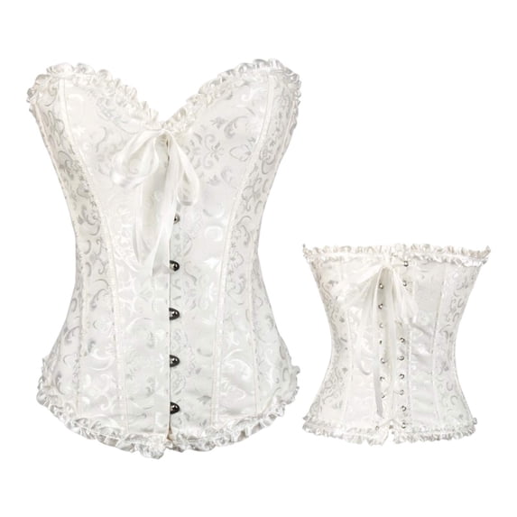 FASHOFT Corset Shapewear For Women Bridal Wedding Waist Cincher Tummy Control Vest Court Style Bust Support Body Shaper Corsets Beige XXS