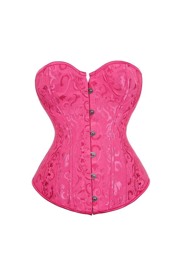 Corset Shapewear For Women Fashion Jacquard Tummy Control Bust Shaping Top Boned Waist Cinching Slim Fit Everyday Wear Body Shaper Waist Corset XS