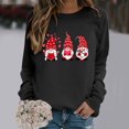 thumbnail image 1 of FASHOFT Cute Valentines Sweatshirt for Women Love Heart Graphic Shirts Casual Lightweight Valentines Day Long Sleeve Tops Black L, 1 of 4