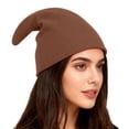 thumbnail image 1 of FASHOFT Elf Hat With Curved Horn Christmas Party Cap Novelty Festive Headwear For Holiday Costume Party Hats Brown, 1 of 4