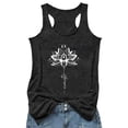 thumbnail image 1 of FASHOFT Flower Graphic Tank Tops for Women Racerback Summer Sleeveless Casual Basic Top Shirts Dark Gray XL, 1 of 3