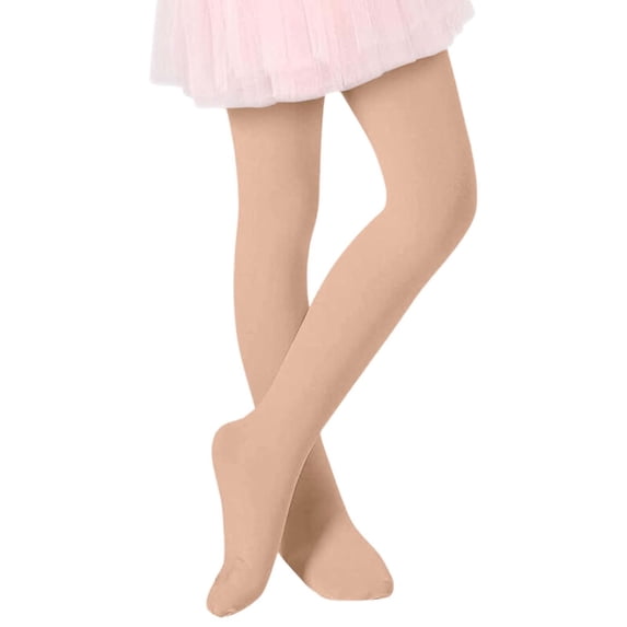 FASHOFT Girls Ballet Tights Thin High Elastic Spring Summer Soft For Kids Dance Practice And Daily Wear Girls Dance Tights Beige 4-5 Years
