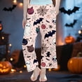 thumbnail image 1 of FASHOFT Girls Halloween Pajamas Pants Ghost Printed Lounge Pants Long Casual Sleepwear Comfortable Loose Fit Trousers 3-14 Years Kids Halloween Pajamas Pink 7-8 Years, 1 of 4