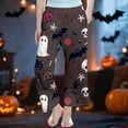 thumbnail image 1 of FASHOFT Girls Halloween Pajamas Pants Ghost Printed Lounge Pants Long Casual Sleepwear Comfortable Loose Fit Trousers 3-14 Years Kids Halloween Pajamas Brown 3-4 Years, 1 of 4
