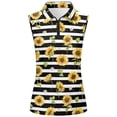 thumbnail image 1 of FASHOFT Golf Shirts for Women Lightweight Casual V Neck Sleeveless 1/4 Zip Up Tank Top Tennis Shirts Yellow L, 1 of 3
