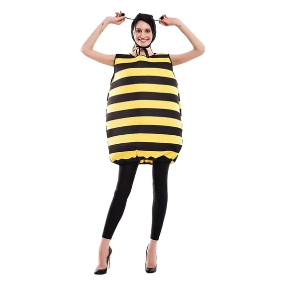 FASHOFT Halloween Costumes for Women Bee Costume with Headband Jacket for Halloween Christmas Theme Party A XXXL