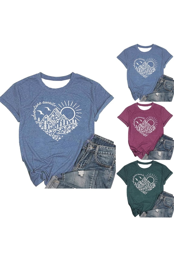Hawaiian Beach T Shirts for Women Flower Shirt Tropical Graphic Tees Vacation Summer Tops XXXL