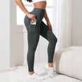 thumbnail image 1 of FASHOFT High Waisted Leggings with Pockets for Women Full Length Capri Buttery Soft Stretchy Yoga Pants Non See Through Grey S, 1 of 4