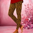 thumbnail image 1 of FASHOFT High Waisted Valentine's Day Leggings for Women Soft Love Heart Printing Legging Tights Casual Yoga Pants Yellow L, 1 of 4