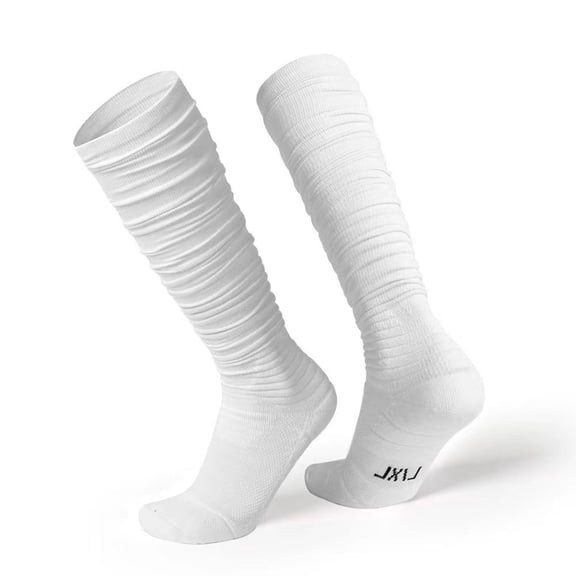 Bibifish Men's Athletic Knee High Socks Extra Long Slouchy Cotton ...