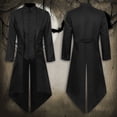 thumbnail image 1 of FASHOFT Men's Punk Tuxedo Halloween Costumes Coat Cosplay Outfit Carnival Party Stage Performance Gothic Fancy Dress Up Halloween Costume L, 1 of 5