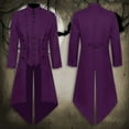 thumbnail image 1 of FASHOFT Men's Punk Tuxedo Halloween Costumes Coat Cosplay Outfit Carnival Party Stage Performance Gothic Fancy Dress Up Halloween Costume L, 1 of 5