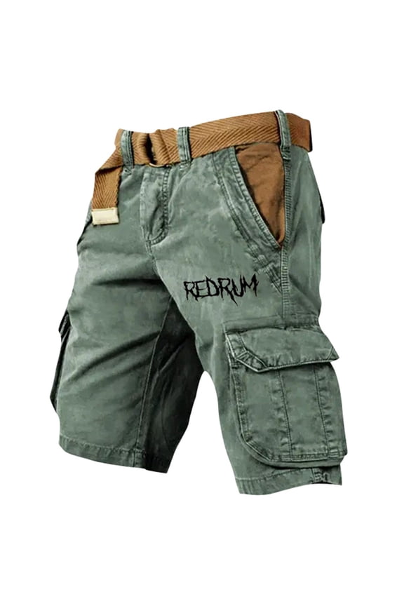 Mens Cargo Pants Digital Printed Casual Work Pants Loose Relaxed Cut Sturdy For Spring Summer Outdoor Daily And Street Style Matching Mens Bottoms Army Green