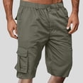 thumbnail image 1 of FASHOFT Mens Cargo Shorts with Multi Pockets Twill Cotton Relaxed Fit Outdoor Casual Summer Cargo Short for Men Grey L, 1 of 3