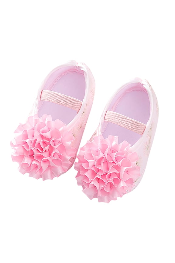 Newborn Infant Baby Girls Plaid Bow Tie First Walkers Princess Soft Sole For Baby Daily Wear Baby Shoes Pink 6-9 Months