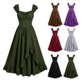 thumbnail image 1 of FASHOFT Renaissance Dress for Women Victorian Dresses Peasant Gothic Fairy Wedding Under Dress Halloween XL, 1 of 5