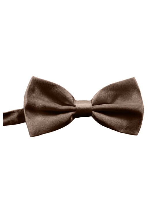 Solid Color Pre-tied Bow Tie Adjustable Bowtie for Men