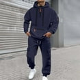 thumbnail image 1 of FASHOFT Sweatsuits for Men 2 Piece Tracksuit Quarter Zip Pullover and Sweatpants Sets Track Suits Mens Casual Running Jogging Swaet Suit Navy M, 1 of 9