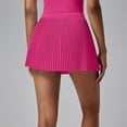 thumbnail image 1 of FASHOFT Tennis Skirts For Women Ruched Sports Skort With Pockets And Shorts High Waist Lightweight For Golf Training And Daily Wear Womens Athletic Skirt Hot Pink, 1 of 5