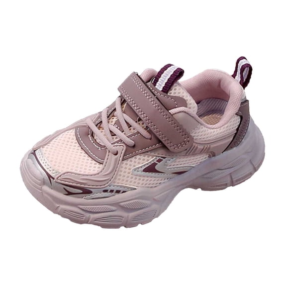 FASHOFT Toddler Kids Girls Soft Sole Casual Comfortable Sneakers For Daily And Outdoor Wear Girls Shoes Purple 4-5 Years