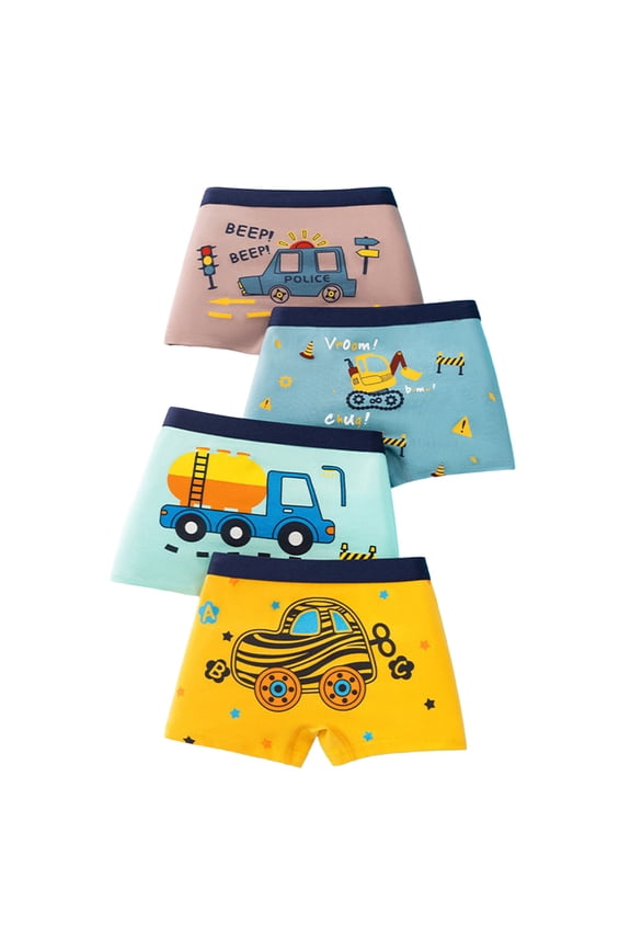 Toddler Little Big Boys Pure Cotton Boxers Soft For Kids Daily Wear Boys Boxers Sky Blue 4-6 Years