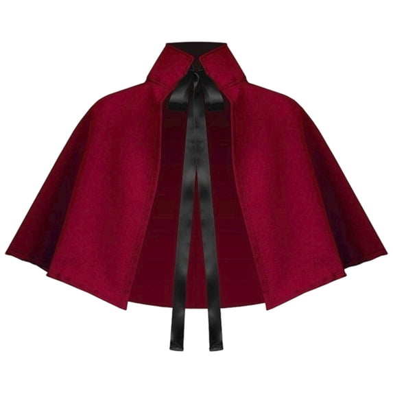 FASHOFT Unisex Lightweight Hooded Cape Halloween Spring Fall Cloak Cosplay Outfit Role Play Stage Performance Party Fancy Dress Up Halloween One Size