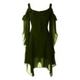 thumbnail image 1 of FASHOFT Women Dress Halloween 2026 Renaissance Vampire Butterfly Sleeve Mesh Gothic Outfit L, 1 of 1