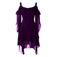 thumbnail image 1 of FASHOFT Women Dress Halloween 2026 Renaissance Vampire Butterfly Sleeve Mesh Gothic Outfit XXL, 1 of 3