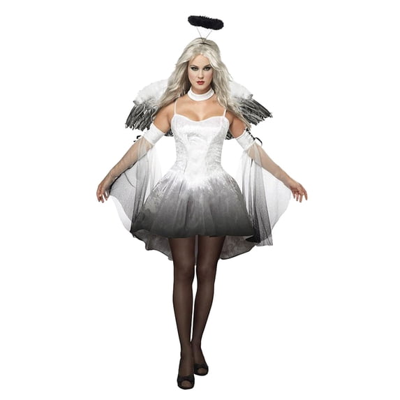 FASHOFT Women's Angel Halloween Costumes Cosplay Outfit Role Play Stage Performance Masquerade Party Heavenly Fancy Dress Up Halloween Costume L