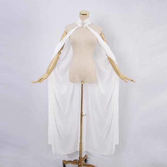 FASHOFT Women's Halloween Chiffon Halter Cape Cloak Thin Shawl Stage Performance Cosplay Outfit Party Elegant Fancy Dress Up Halloween One Size