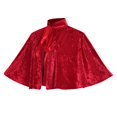 thumbnail image 1 of FASHOFT Women's Halloween Victorian Renaissance Short Cape Cloak Vintage Accessory Stage Performance Cosplay Party Fancy Dress Up Halloween A, 1 of 3