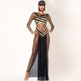 thumbnail image 1 of FASHOFT Women's Sheer Egyptian Halloween Cleopatra Cosplay Outfit Exotic Theme Party Stage Performance Fancy Dress Up Halloween L, 1 of 6