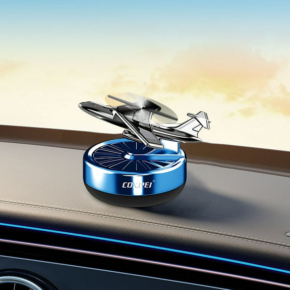 FASIAOU Aeroplane Solar Rotating Car Aroma Jewellery Helicopter Car Aroma Car Perfume Interior Decoration Accessories Car And Home Diffuser/ Clearance sale