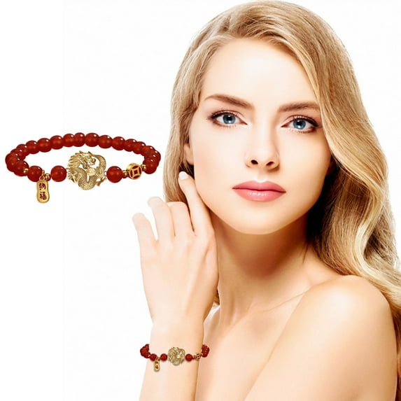 FASIAOU Bracelet Women's Bracelet Chinese New Year Dragon Bracelets/ Clearance sale