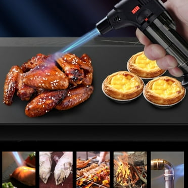 FASIAOU Culinary Professional Kitchen Butane Torch | Adjustable Flame Shape Strength 2700 F | Butane Fuel Not Included | Suitable For Barbecue Lighters ,Camping Lighters,Cooking.Black