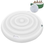 FASIAOU Inflatable Hot Tub Cover 65inch Insulated Hot Tub Cover Windproof Rain-Proof Round Hot Tub Cover With Handles Energy Saving Spa Covers For Hot Tub Protector L/ Clearance sale