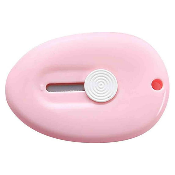 FASIAOU Mini Utility Knife Egg Shape Utility Retractable Art Knives Letter Opener Envelope Slitter, Cloud Shaped Carton Portable Cutter with Key Chain Hole/Back to School