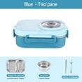 thumbnail image 1 of FASIAOU Stainless Steel Lunch Box,2 Grid Stainless Steel Space Leak-Proof Insulation With Separate Soup Bowl, Applicable Over 3 Years Old, Suitable For Travellers, Workers, Students/Back to School, 1 of 9